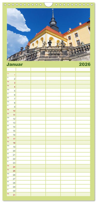 Moritzburg, Weesenstein, Muskau - Drei schöne sächsische Schlösser (CALVENDO Familienplaner 2026)