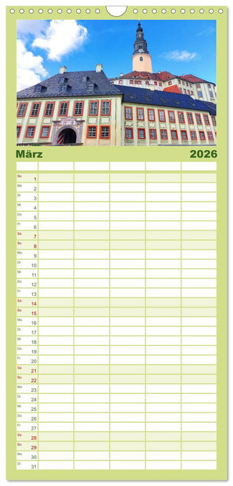 Moritzburg, Weesenstein, Muskau - Drei schöne sächsische Schlösser (CALVENDO Familienplaner 2026)