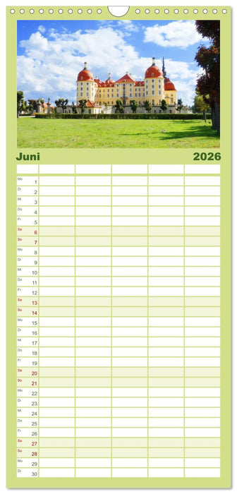 Moritzburg, Weesenstein, Muskau - Drei schöne sächsische Schlösser (CALVENDO Familienplaner 2026)
