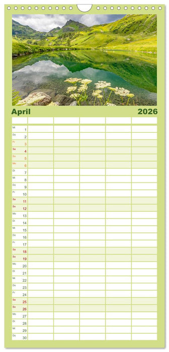 Die schönsten Seespiegelungen (CALVENDO Familienplaner 2026)