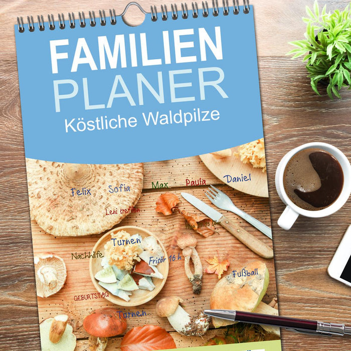 Köstliche Waldpilze (CALVENDO Familienplaner 2026)