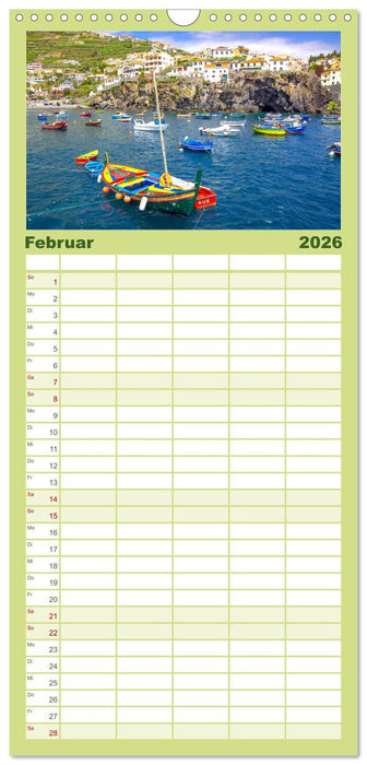 Madeira - Die Blumeninsel im Atlantik. (CALVENDO Familienplaner 2026)