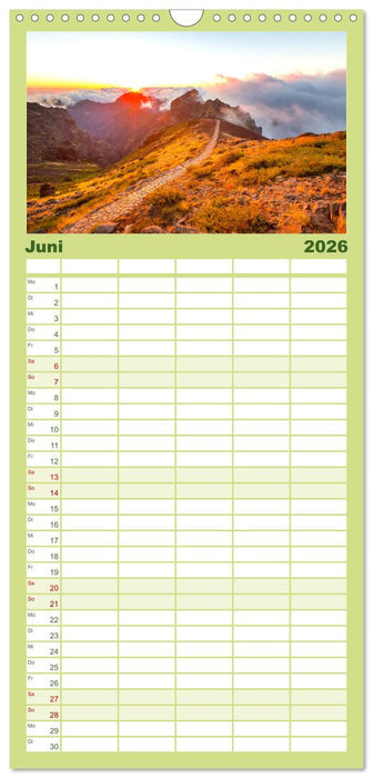 Madeira - Die Blumeninsel im Atlantik. (CALVENDO Familienplaner 2026)