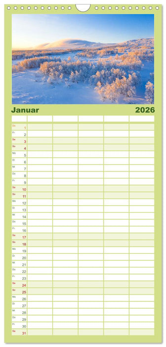 Eine Reise durch die Wälder dieser Welt (CALVENDO Familienplaner 2026)