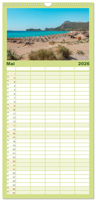 Kreta - Die schönsten Strände (CALVENDO Familienplaner 2026)