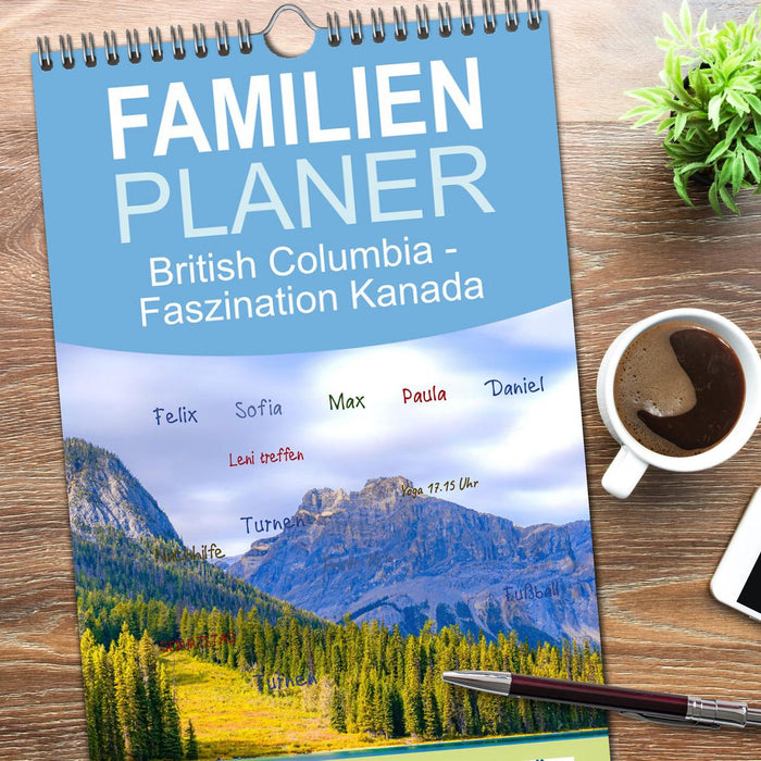 British Columbia - Faszination Kanada (CALVENDO Familienplaner 2026)
