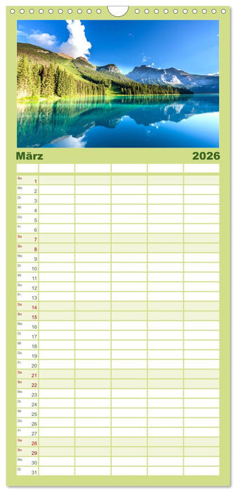 British Columbia - Faszination Kanada (CALVENDO Familienplaner 2026)