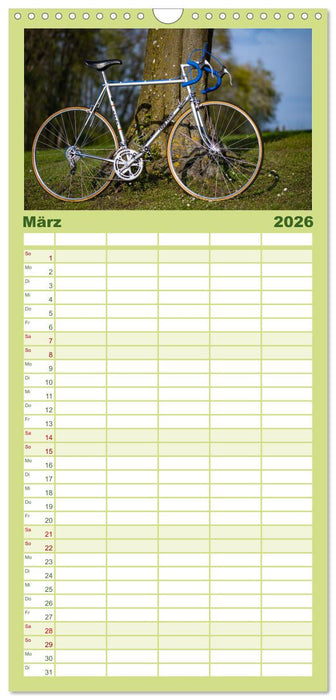 Stahlrenner - Rennrad-Klassiker aus Europa (CALVENDO Familienplaner 2026)