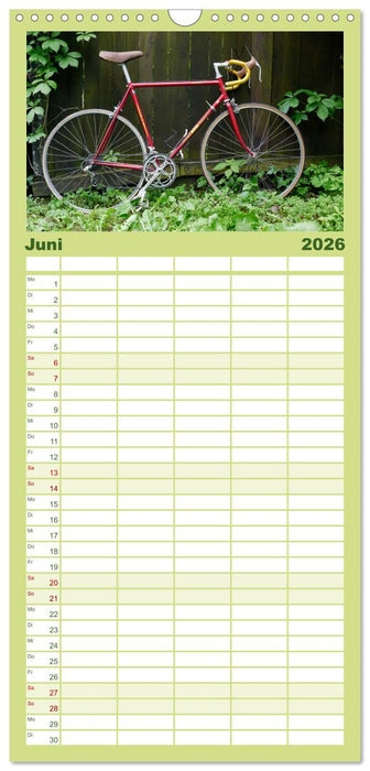 Stahlrenner - Rennrad-Klassiker aus Europa (CALVENDO Familienplaner 2026)