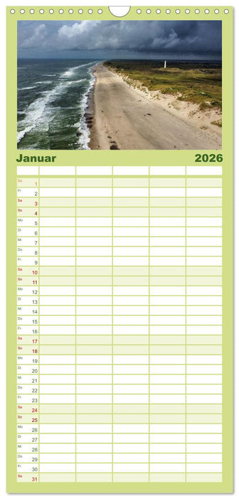 Dänemark - Mit dem Wohnmobil durch Jütland (CALVENDO Familienplaner 2026)