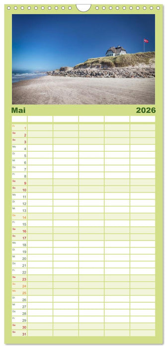 Dänemark - Mit dem Wohnmobil durch Jütland (CALVENDO Familienplaner 2026)