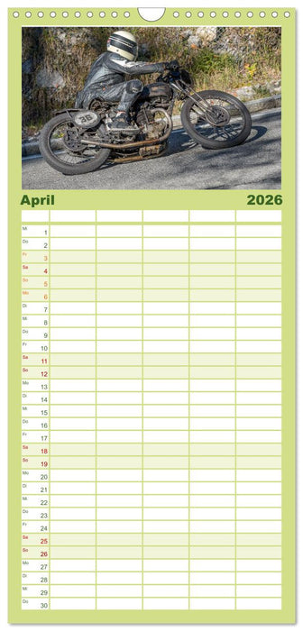 Motorräder am Jochpass (CALVENDO Familienplaner 2026)