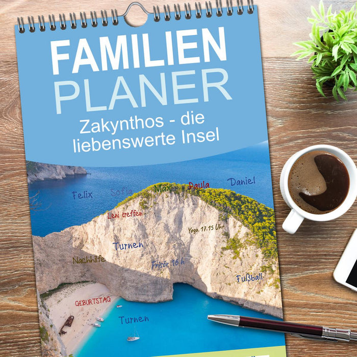 Zakynthos - die liebenswerte Insel (CALVENDO Familienplaner 2026)