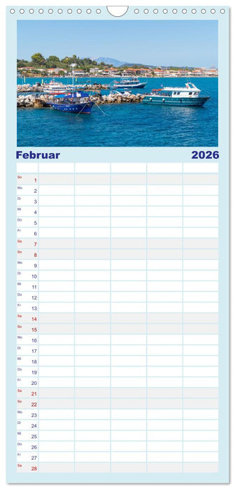 Zakynthos - die liebenswerte Insel (CALVENDO Familienplaner 2026)