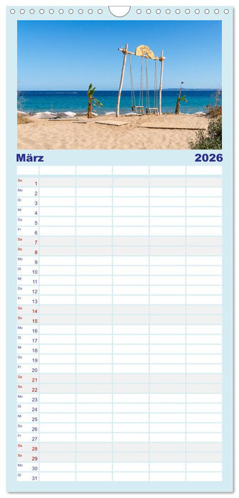 Zakynthos - die liebenswerte Insel (CALVENDO Familienplaner 2026)