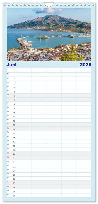 Zakynthos - die liebenswerte Insel (CALVENDO Familienplaner 2026)