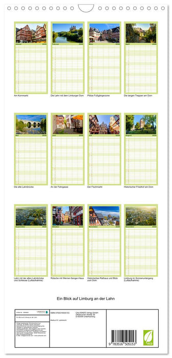 Ein Blick auf Limburg an der Lahn (CALVENDO Familienplaner 2026)