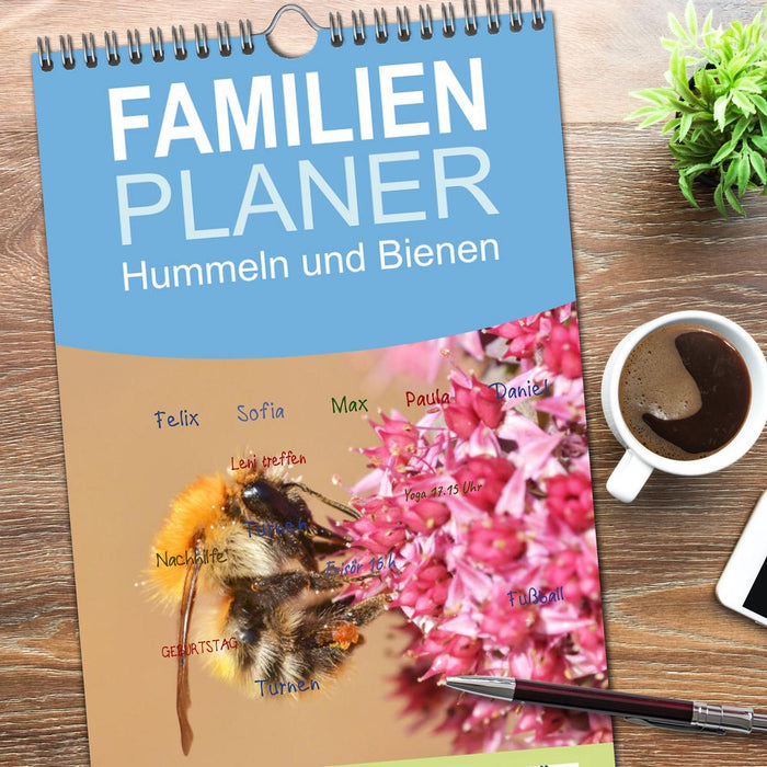 Hummeln und Bienen (CALVENDO Familienplaner 2026)