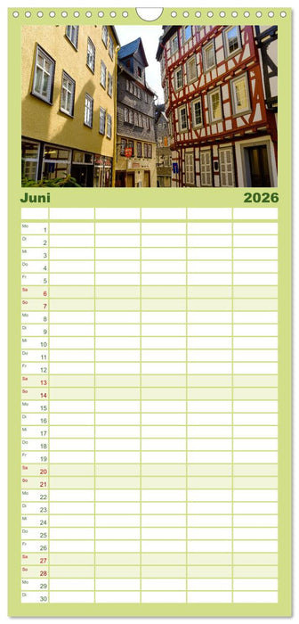 Ein Blick auf Wetzlar (CALVENDO Familienplaner 2026)