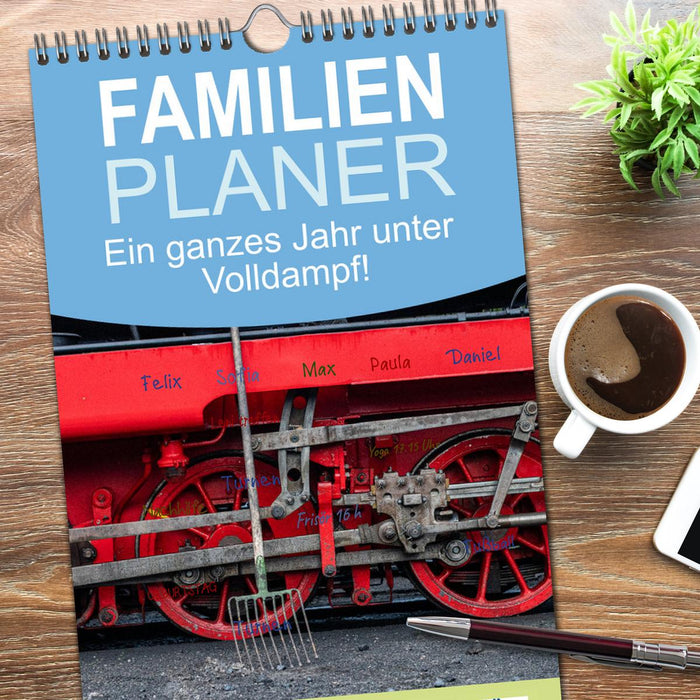 Ein ganzes Jahr unter Volldampf! (CALVENDO Familienplaner 2026)