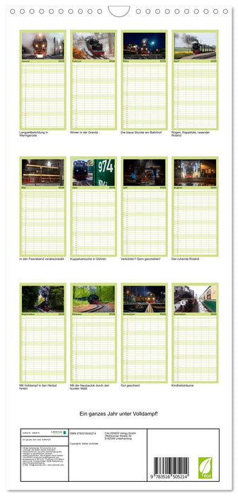 Ein ganzes Jahr unter Volldampf! (CALVENDO Familienplaner 2026)