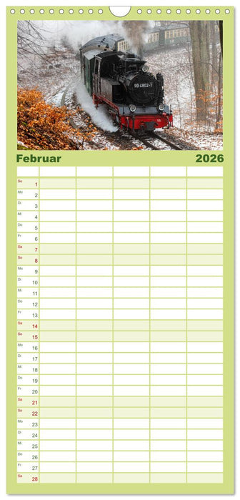 Ein ganzes Jahr unter Volldampf! (CALVENDO Familienplaner 2026)