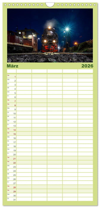 Ein ganzes Jahr unter Volldampf! (CALVENDO Familienplaner 2026)