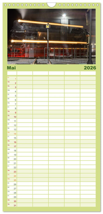 Ein ganzes Jahr unter Volldampf! (CALVENDO Familienplaner 2026)