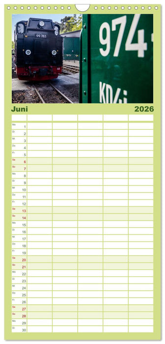 Ein ganzes Jahr unter Volldampf! (CALVENDO Familienplaner 2026)