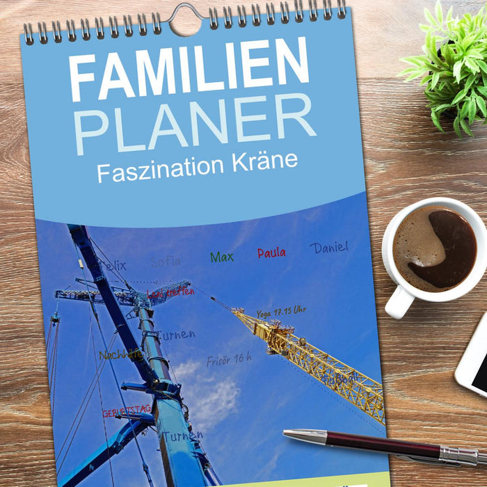 Faszination Kräne (CALVENDO Familienplaner 2026)