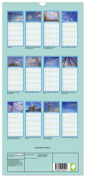 Faszination Kräne (CALVENDO Familienplaner 2026)