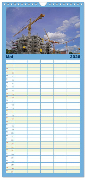 Faszination Kräne (CALVENDO Familienplaner 2026)