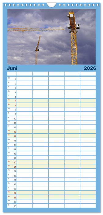 Faszination Kräne (CALVENDO Familienplaner 2026)