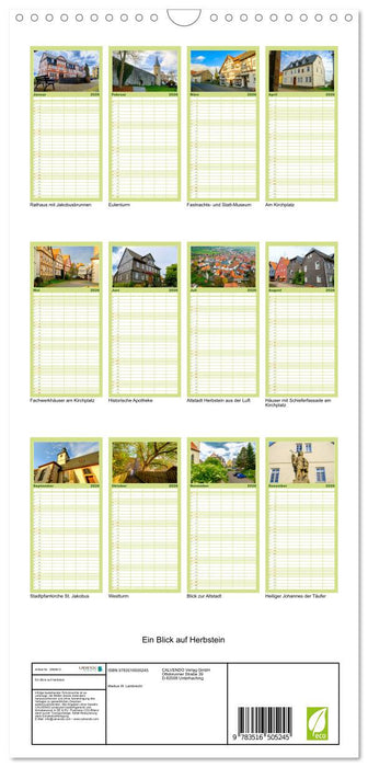 Ein Blick auf Herbstein (CALVENDO Familienplaner 2026)