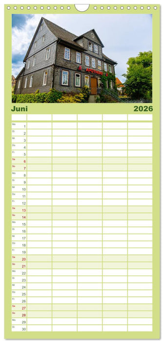 Ein Blick auf Herbstein (CALVENDO Familienplaner 2026)