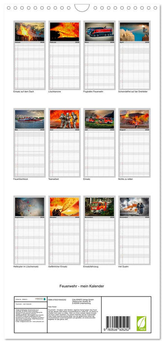 Feuerwehr - mein Kalender (CALVENDO Familienplaner 2026)