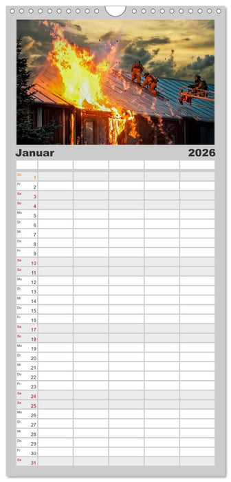 Feuerwehr - mein Kalender (CALVENDO Familienplaner 2026)