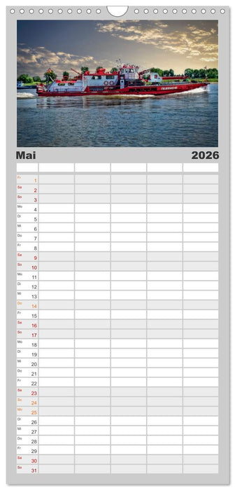Feuerwehr - mein Kalender (CALVENDO Familienplaner 2026)