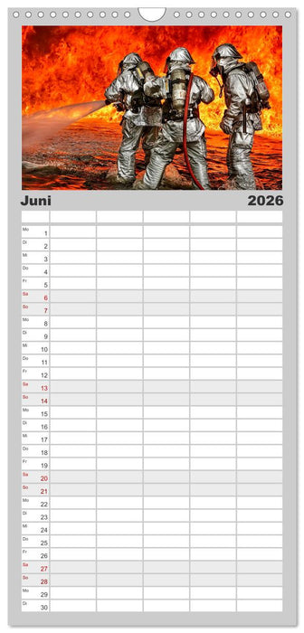 Feuerwehr - mein Kalender (CALVENDO Familienplaner 2026)