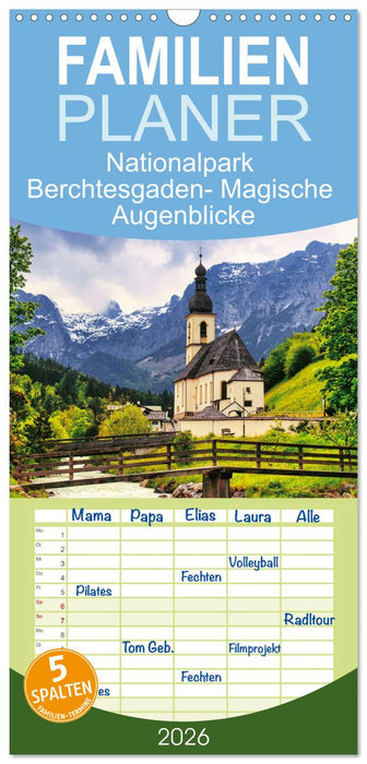 Nationalpark Berchtesgaden- Magische Augenblicke (CALVENDO Familienplaner 2026)