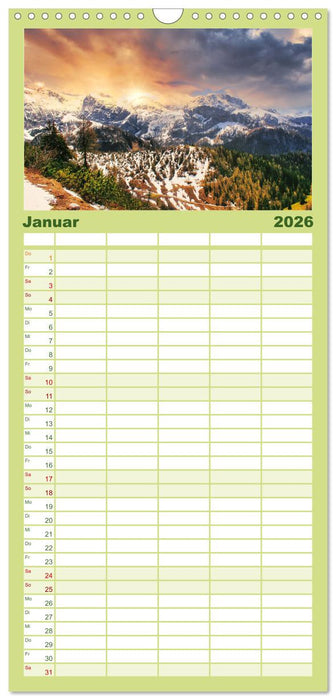 Nationalpark Berchtesgaden- Magische Augenblicke (CALVENDO Familienplaner 2026)