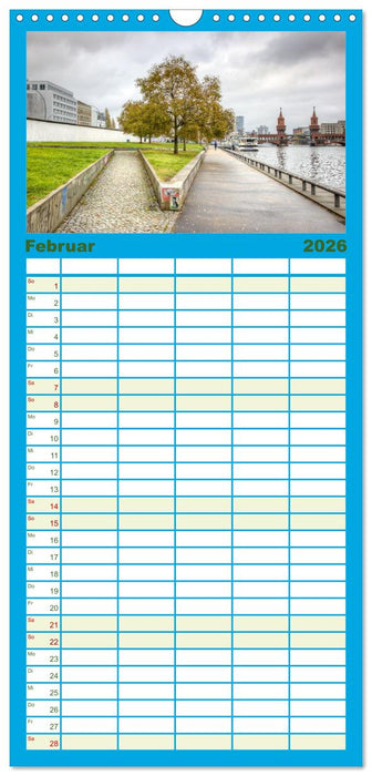 Berlin, so bunt wie das Leben (CALVENDO Familienplaner 2026)