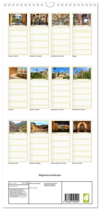 Magisches Andalusien (CALVENDO Familienplaner 2026)