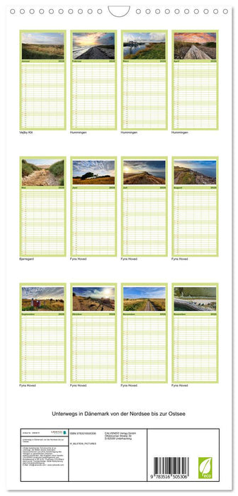 Unterwegs in Dänemark von der Nordsee bis zur Ostsee (CALVENDO Familienplaner 2026)