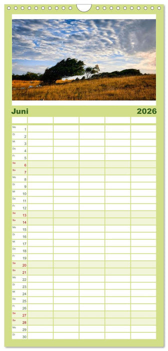 Unterwegs in Dänemark von der Nordsee bis zur Ostsee (CALVENDO Familienplaner 2026)