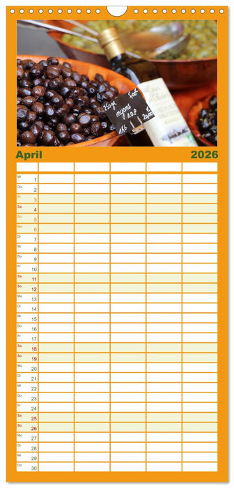 Markttag in Frankreich (CALVENDO Familienplaner 2026)