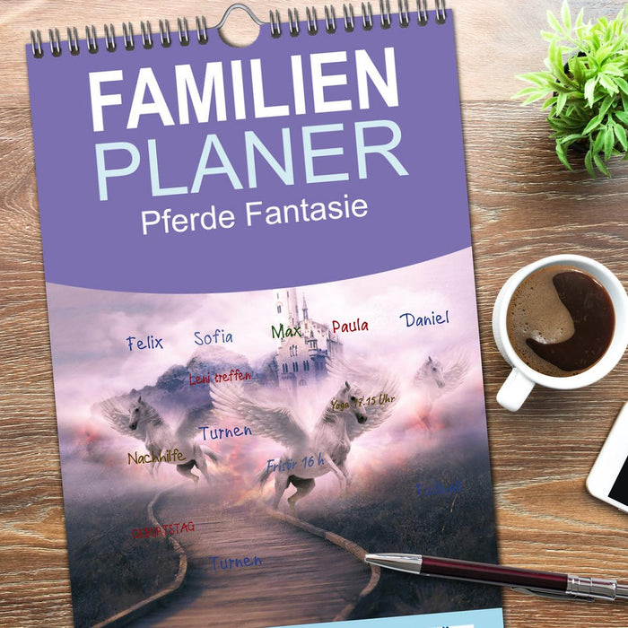 Pferde Fantasie (CALVENDO Familienplaner 2026)