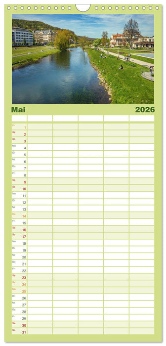 Bad Kissingen - Welterbe-Kurstadt (CALVENDO Familienplaner 2026)