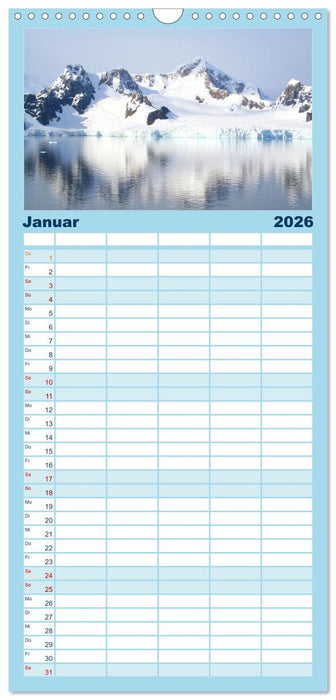 7 Kontinente - Weltweit durch das Jahr (CALVENDO Familienplaner 2026)