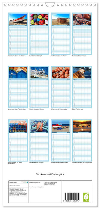 Fischkunst und Fischerglück (CALVENDO Familienplaner 2026)